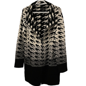Sunsport Black and White Open Cardigan Size Small